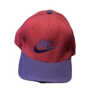 Nike Snapback VTG Wool Hat Cap Spellout Swoosh Men